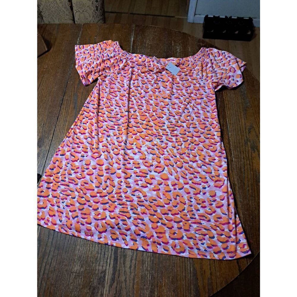 New Large West Loop Short Sleeve Off Shoulder Dress Swimsuit Bathing Suit Cover